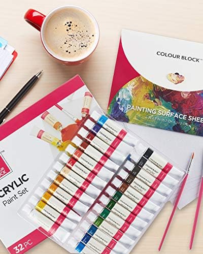 בלוק צבע 228 pc צרור מדיה מעורב - אספקת אמנות מדיה מעורבת באלומיניום מקרה | אקריליק, צבעי מים, עפרונות צבעוניים, עפרונות